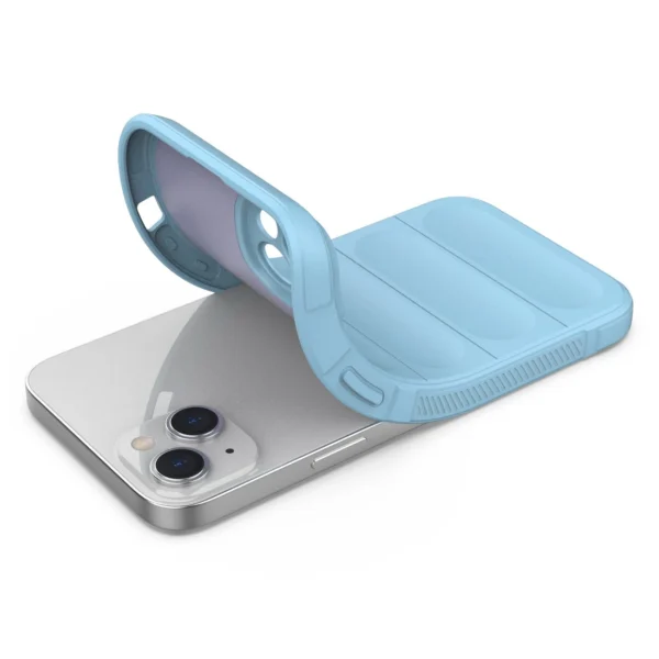 Magic Shield Case case for iPhone 14 Plus flexible armored case light blueeng