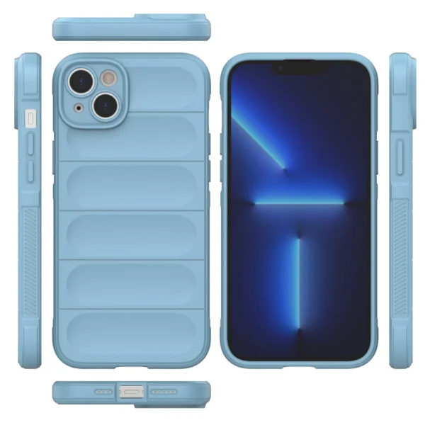 Magic Shield Case case for iPhone 14 Plus flexible armored case light blueeng