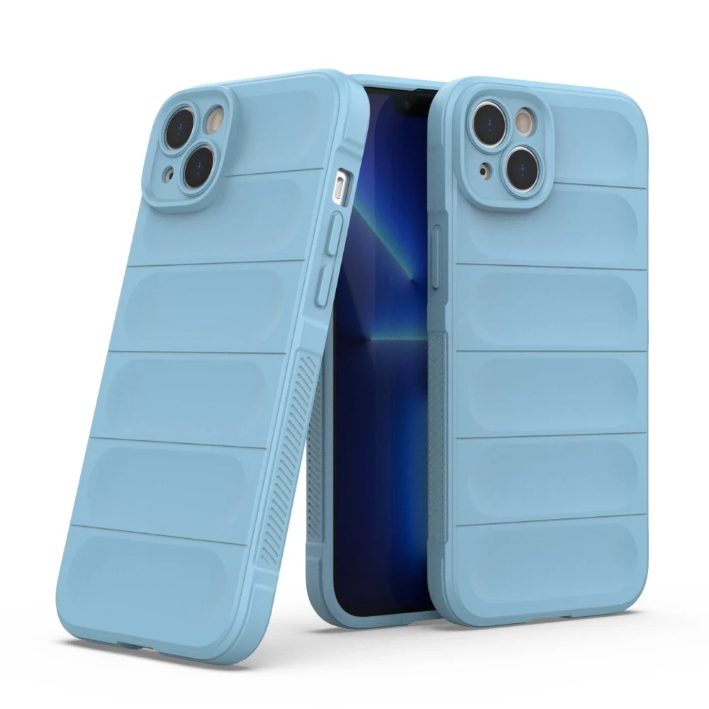 Magic Shield Case case for iPhone 14 Plus flexible armored case light blueeng