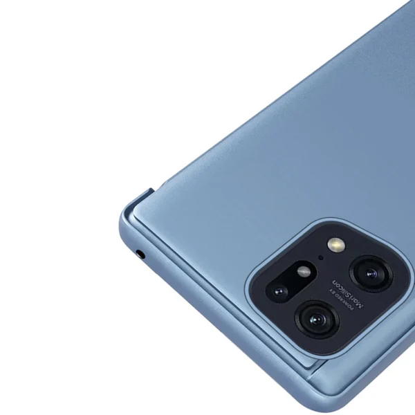 Clear View Case cover for Oppo Find X5 Pro cover with a flap blackeng