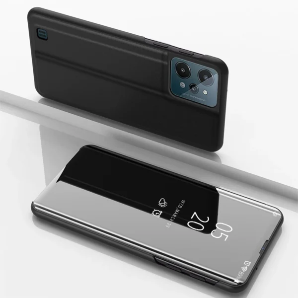 Clear View Case cover for Realme C31 flip cover blackeng