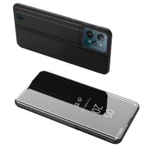 Clear View Case cover for Realme C31 flip cover blackeng