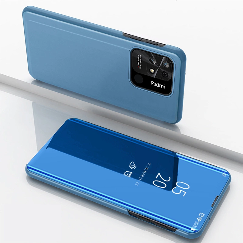 Clear View Case cover for Xiaomi Redmi 10C flip cover blueeng