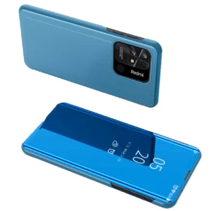 Clear View Case cover for Xiaomi Redmi 10C flip cover blueeng