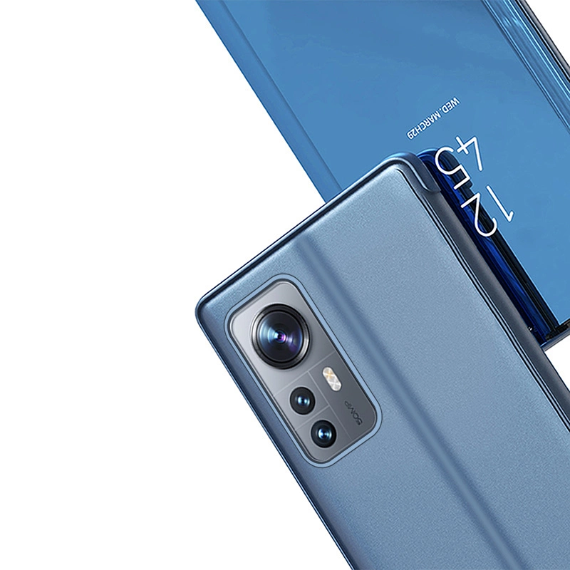 Clear View Case cover for Xiaomi 12 Lite blue flip covereng