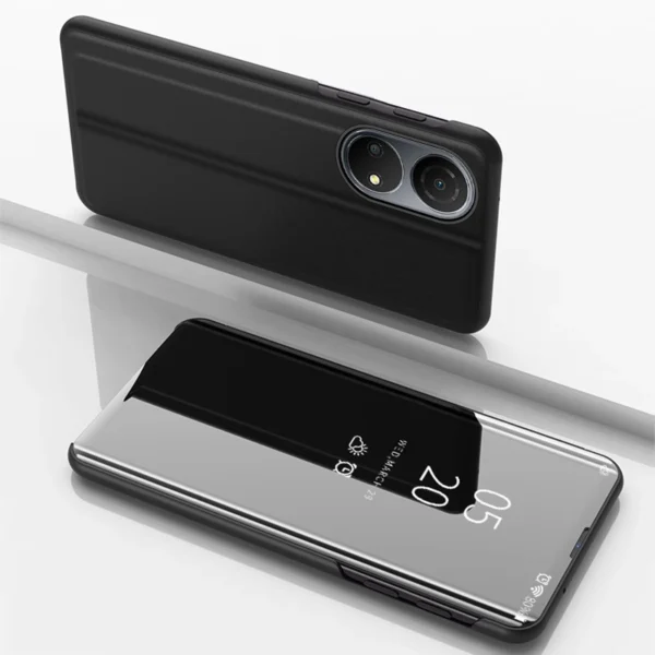 Clear View Case case for Honor X8 flip cover blackeng