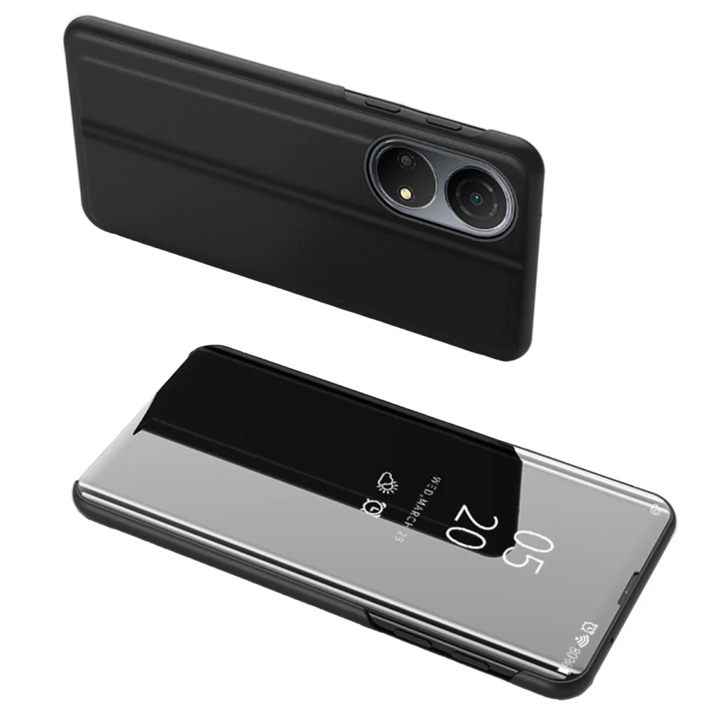 Clear View Case case for Honor X8 flip cover blackeng