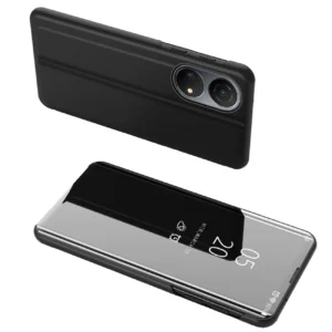 Clear View Case case for Honor X8 flip cover blackeng