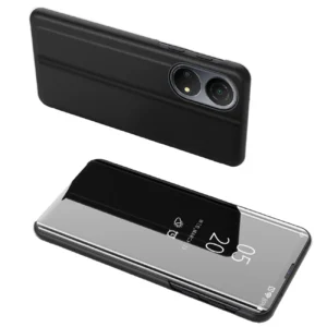 Clear View Case case for Honor X7 / Honor Play 30 Plus flip cover blackeng