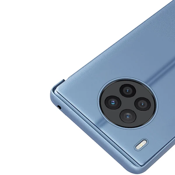 Clear View Case cover for Huawei nova 8i cover with a flap blackeng