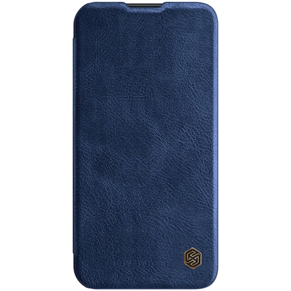 Nillkin Qin Leather Pro Case iPhone 14 Plus Camera Cover Holster Cover Flip Case Blueeng