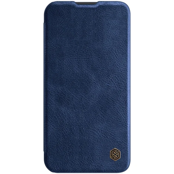 Nillkin Qin Leather Pro Case iPhone 14 Plus Camera Cover Holster Cover Flip Case Blueeng