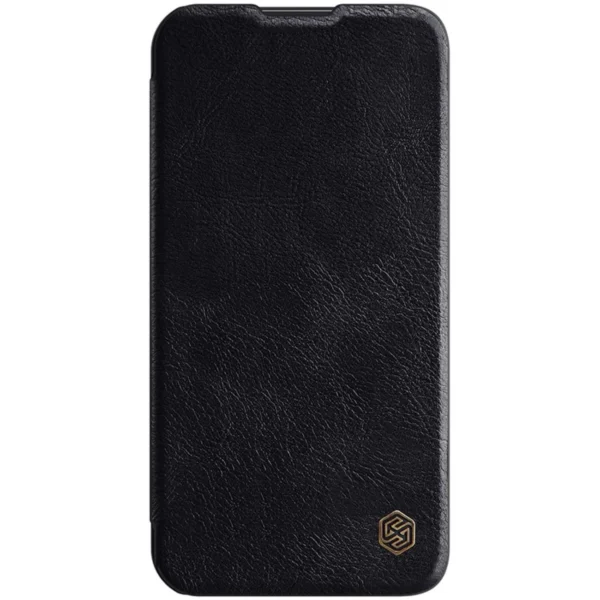 Nillkin Qin Leather Pro Case iPhone 14 Pro Max Camera Cover Holster Cover Flip Case Blackeng