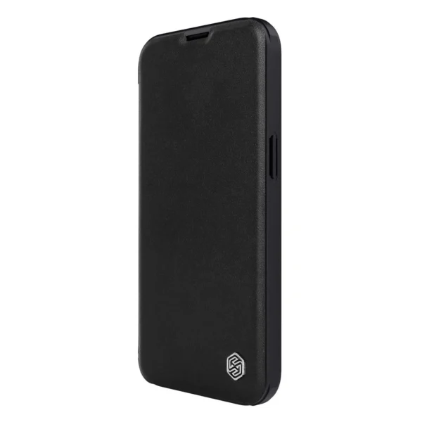 Nillkin Qin Leather Pro Case iPhone 14 Plus Camera Cover Holster Cover Flip Case Blackeng