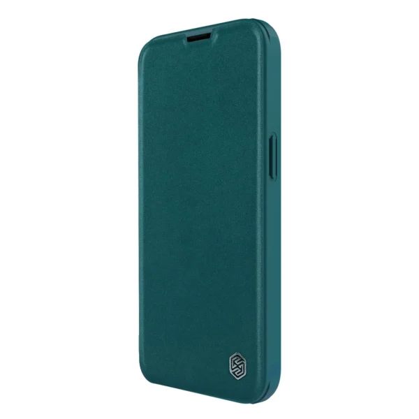 Nillkin Qin Leather Pro Case iPhone 14 Plus Camera Cover Holster Cover Flip Case Greeneng