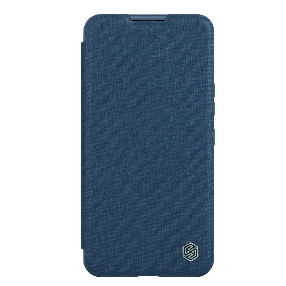 Nillkin Qin Cloth Pro Case Case for iPhone 14 Plus Camera Cover Holster Cover Flip Case Blueeng