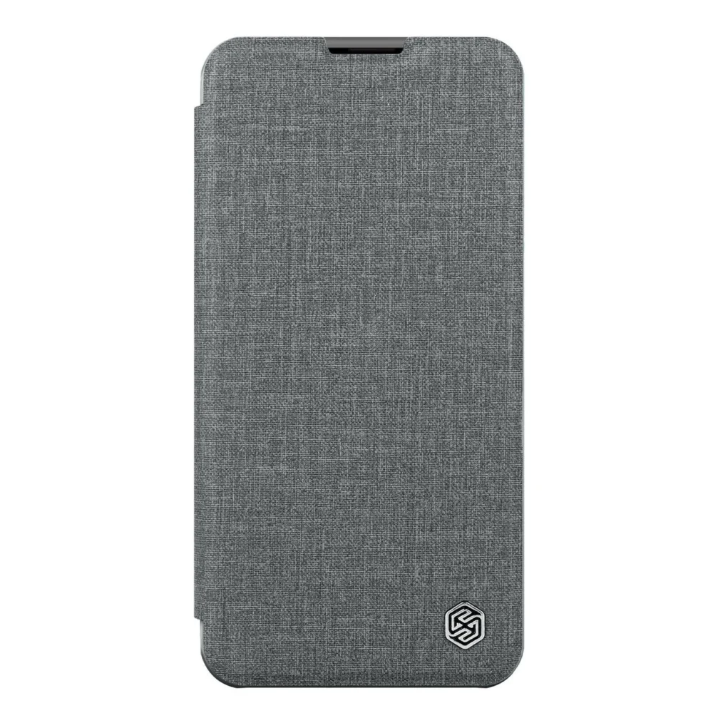 Nillkin Qin Cloth Pro Case Case for iPhone 14 Plus Camera Cover Holster Cover Flip Case Grayeng