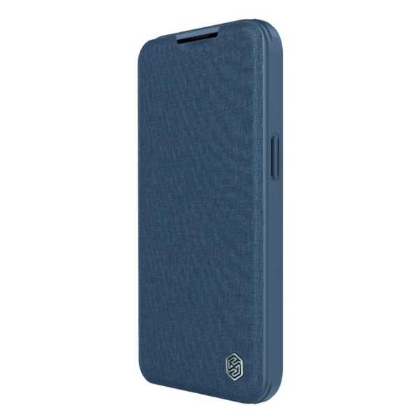 Nillkin Qin Cloth Pro Case Case for iPhone 14 Pro Max Camera Cover Holster Cover Flip Case Blueeng