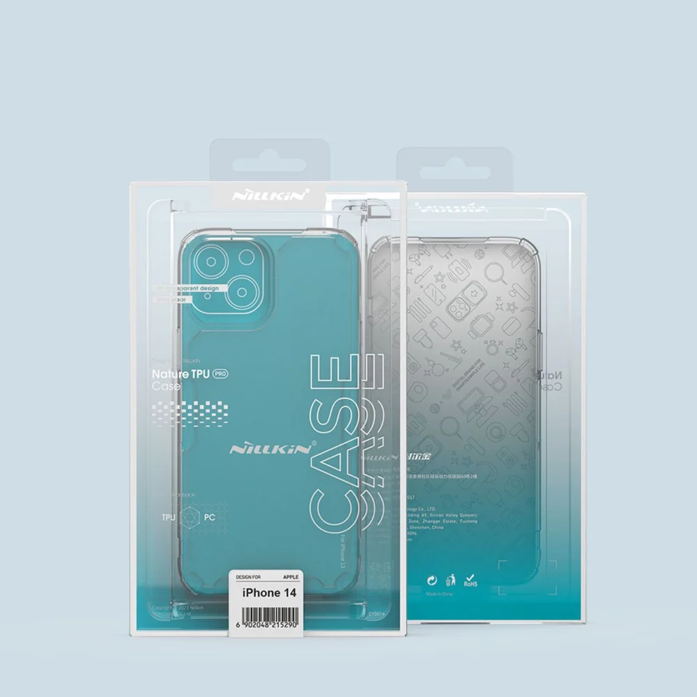 Nillkin Nature Pro iPhone 14 case, armored cover, transparent covereng