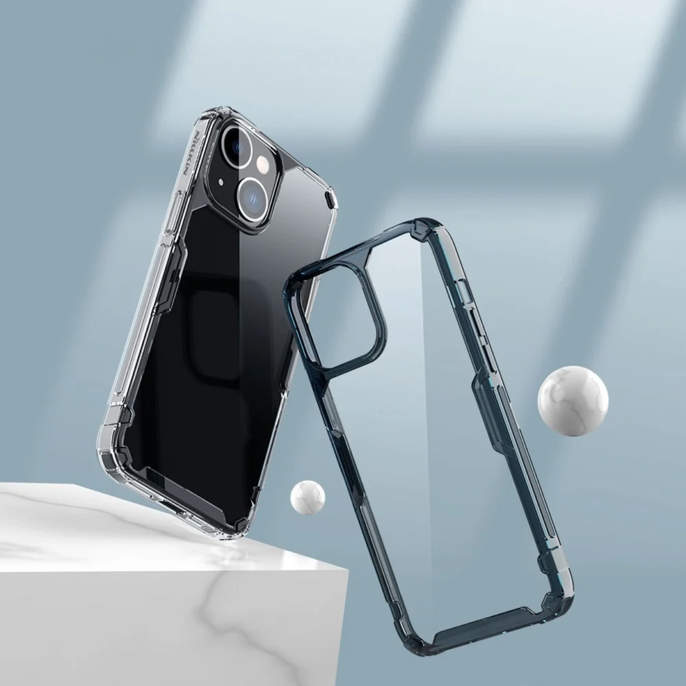 Nillkin Nature Pro iPhone 14 case, armored cover, transparent covereng