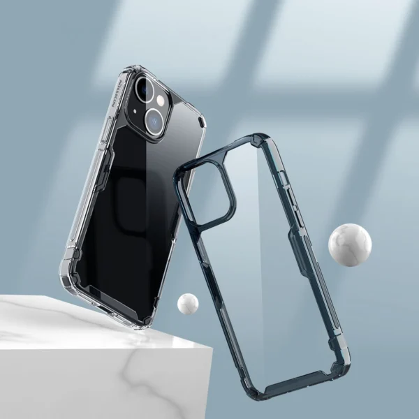 Nillkin Nature Pro iPhone 14 case, armored cover, transparent covereng