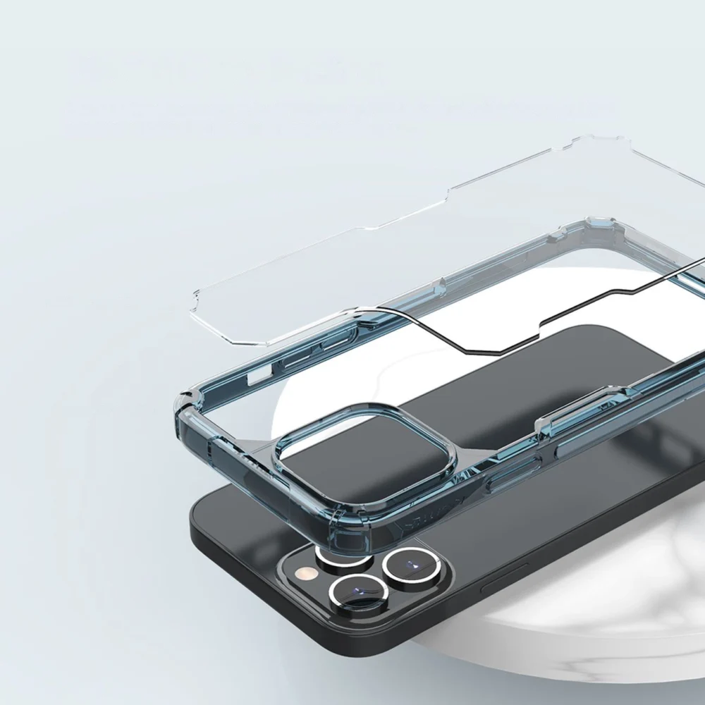 Nillkin Nature Pro case iPhone 14 Pro armored cover blue covereng