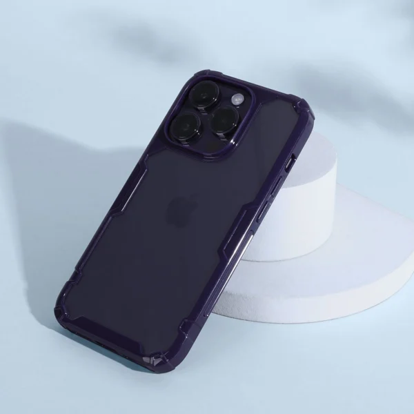 Nillkin Nature Pro case iPhone 14 Pro armored cover blue covereng