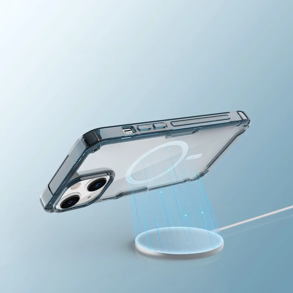 Nillkin Nature Pro Magnetic Case iPhone 14 Plus magnetic case MagSafe blueeng