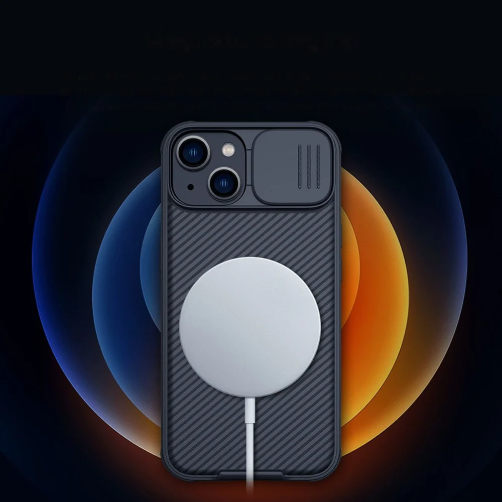 Nillkin CamShield Pro Magnetic Case iPhone 14 Plus Cover Camera Protector Black (with MagSafe)eng