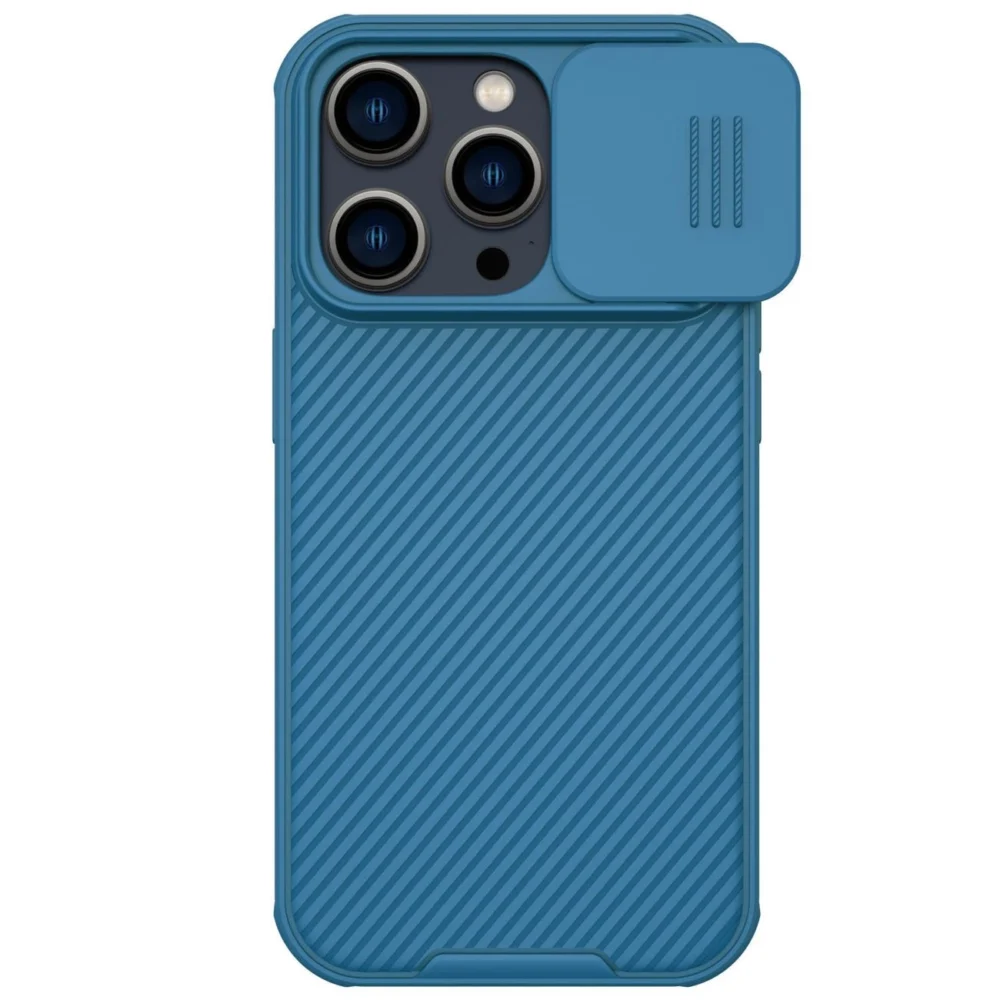 Nillkin CamShield Pro Magnetic Case iPhone 14 Pro Max Cover Camera Protector Blue (with MagSafe)eng