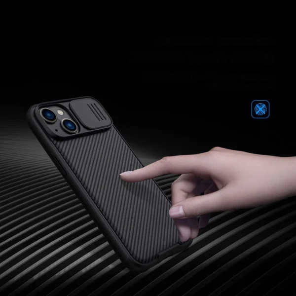 Nillkin CamShield Pro Case iPhone 14 Plus Armor Cover Camera Protector Blackeng