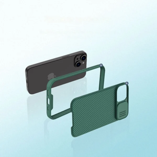 Nillkin CamShield Pro Case iPhone 14 Plus Armor Cover Camera Protector Blackeng