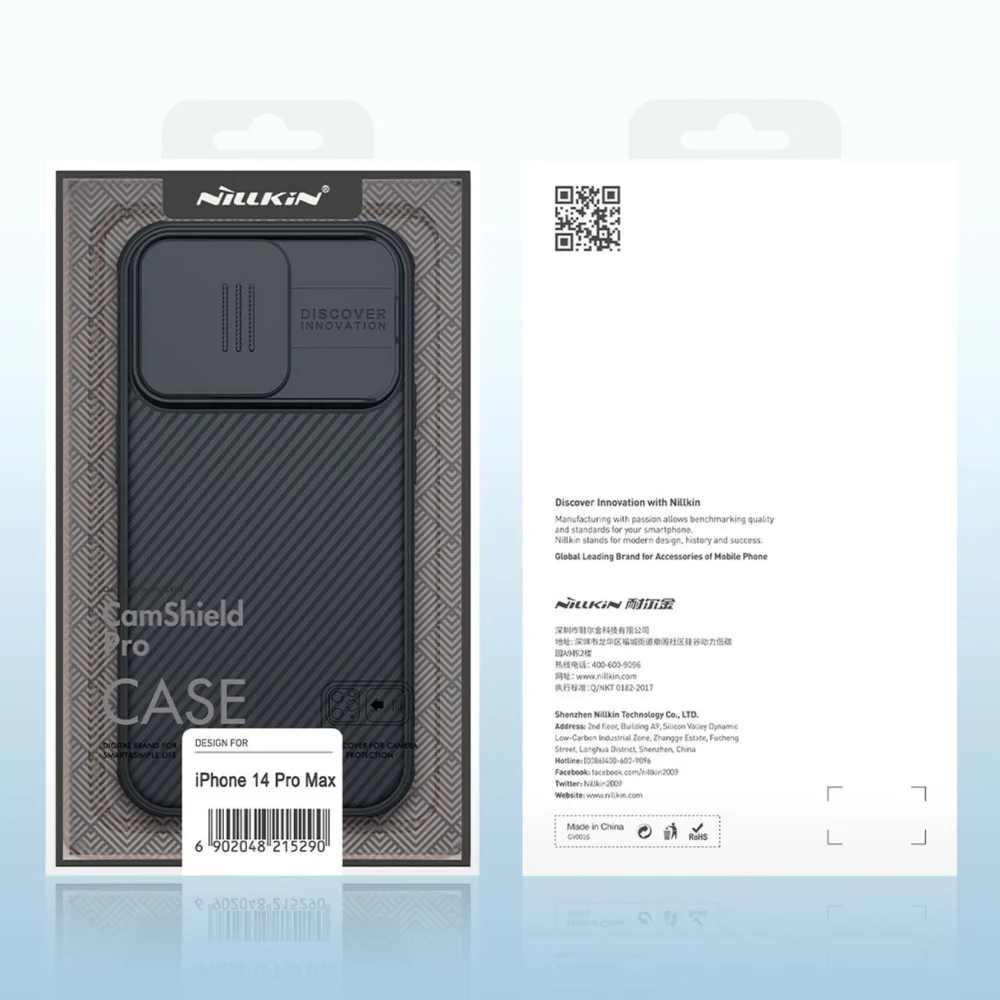 Nillkin CamShield Pro Case iPhone 14 Pro Max Armored Cover Camera Protector Blueeng