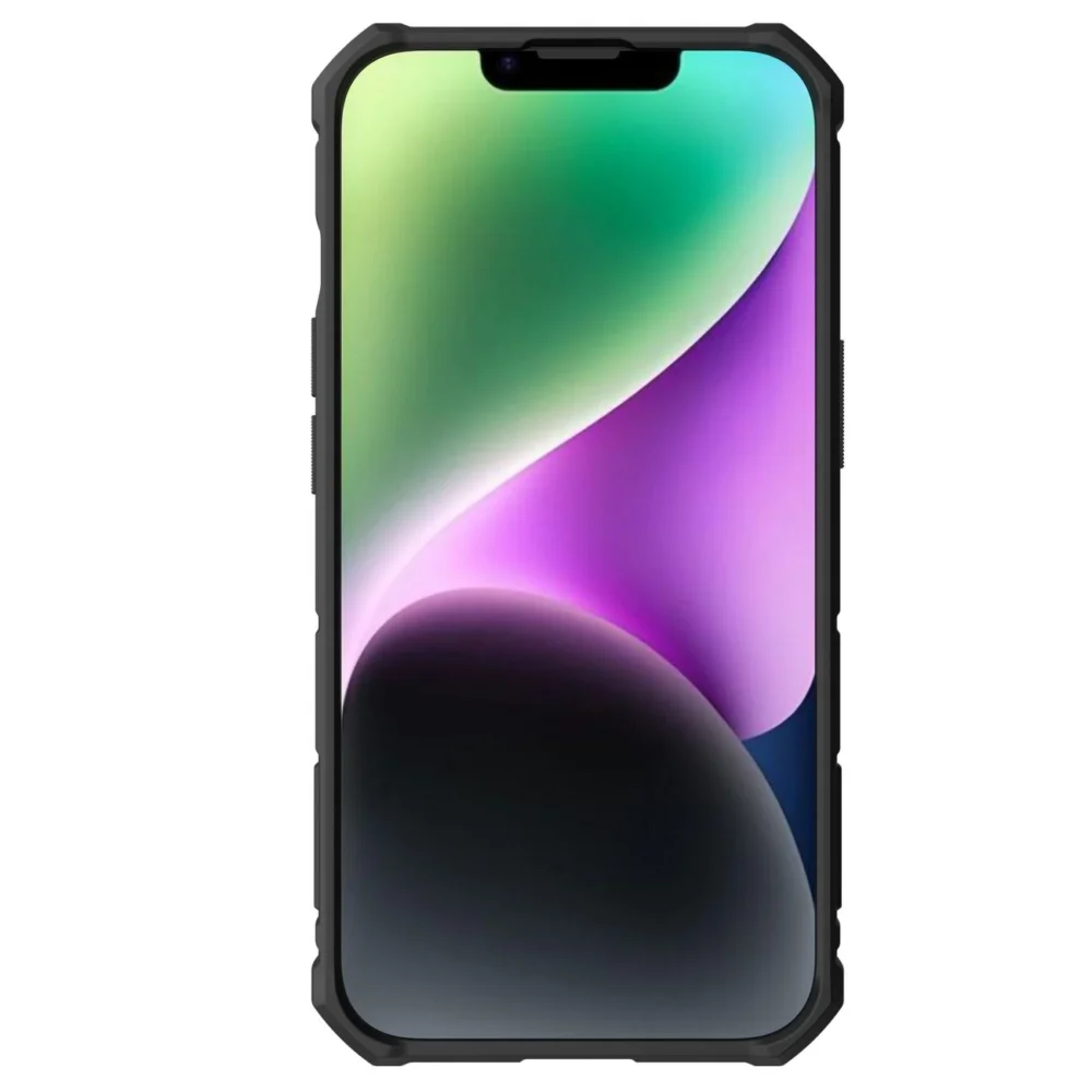 Nillkin CamShield Armor Pro Case iPhone 14 Plus case armored cover with camera cover ring stand blackeng