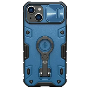 Nillkin CamShield Armor Pro Case iPhone 14 Plus armored cover with camera cover ring stand blueeng