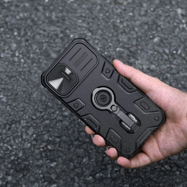Nillkin CamShield Armor Pro Magnetic Case iPhone 14 Plus Magnetic MagSafe Cover with Camera Protector Blueeng