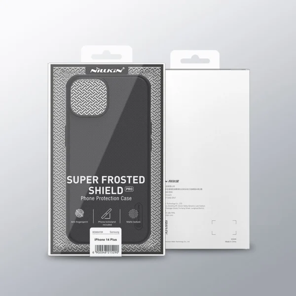 Nillkin Super Frosted Shield Pro case for iPhone 14 Plus back cover blackeng