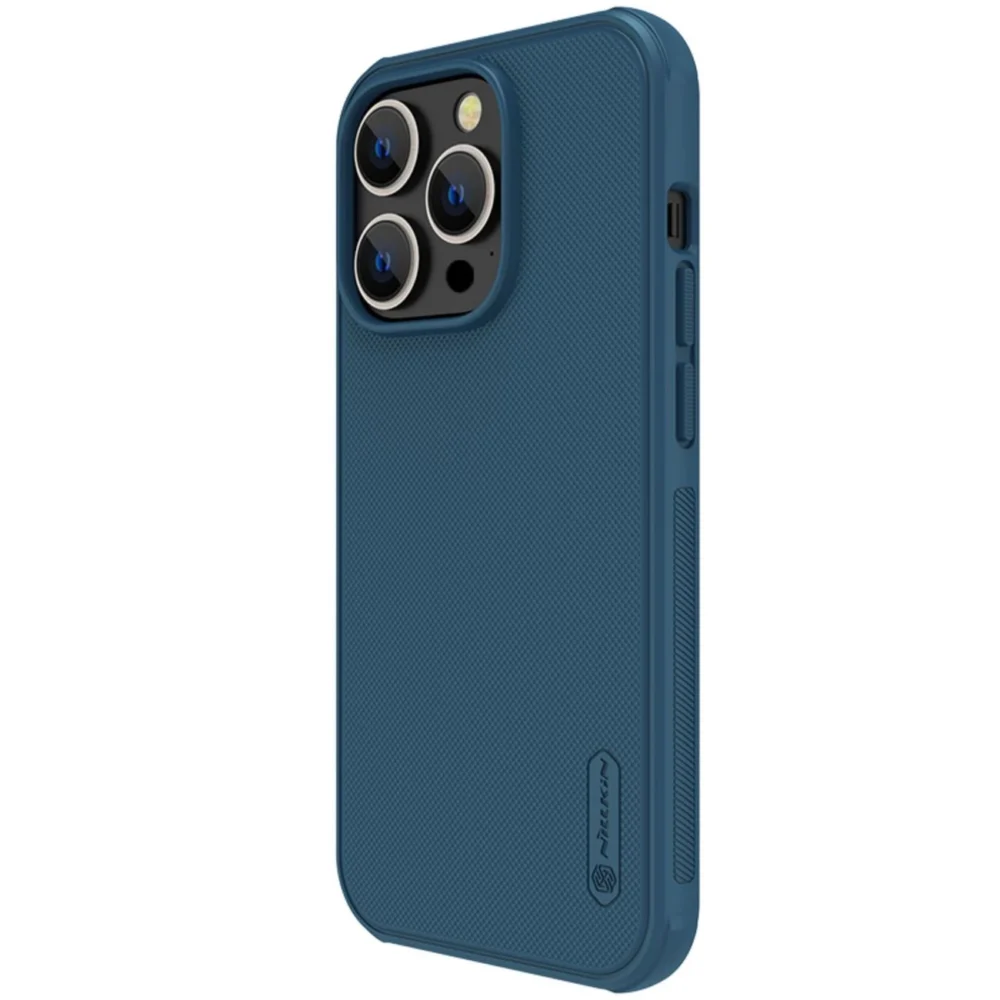 Nillkin Super Frosted Shield Pro case for iPhone 14 Pro Max back cover blueeng