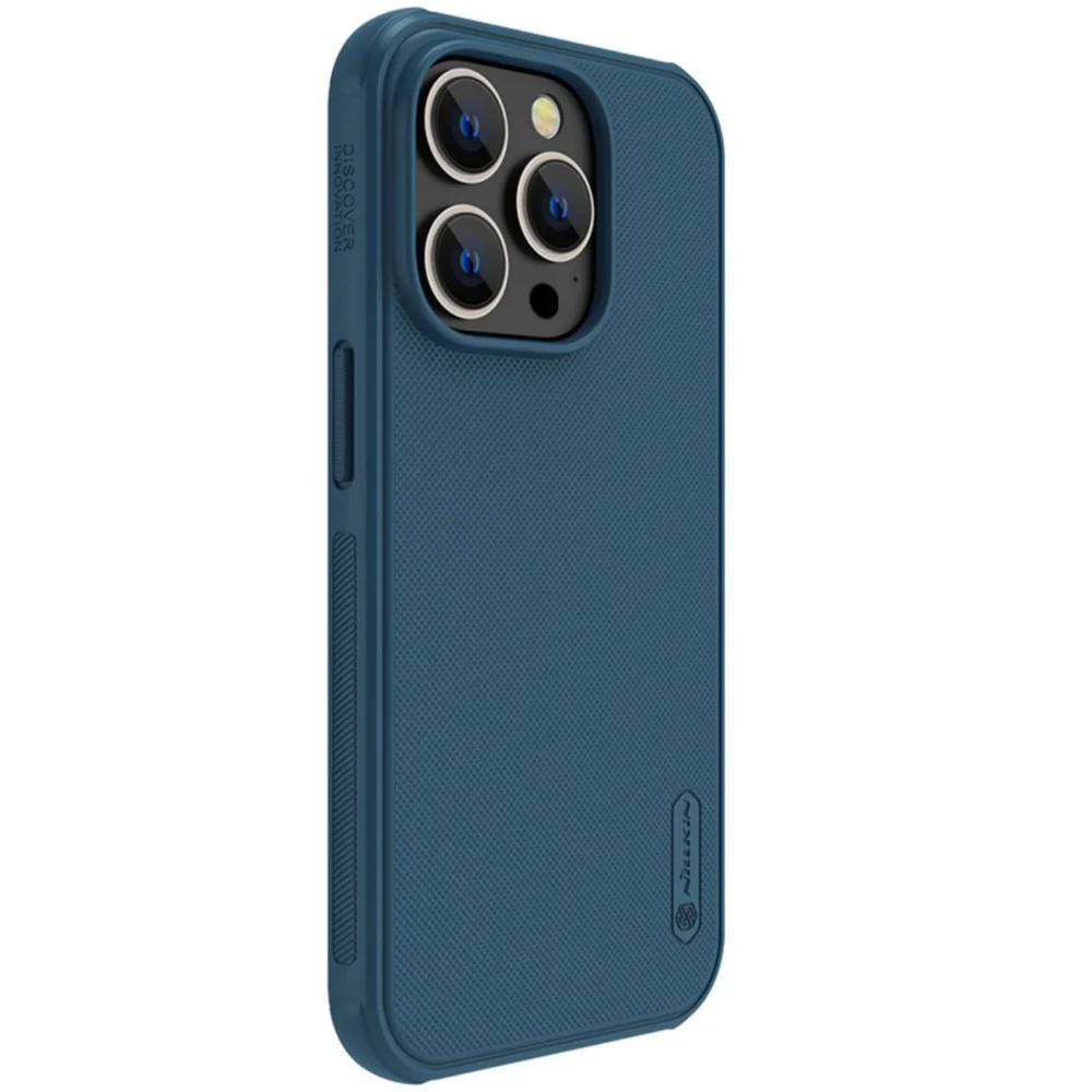 Nillkin Super Frosted Shield Pro case for iPhone 14 Pro Max back cover blueeng