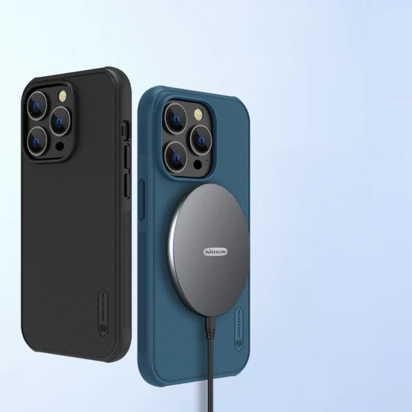 Nillkin Super Frosted Shield Pro Magnetic Case for iPhone 14 Pro Max with MagSafe magnetic blackeng
