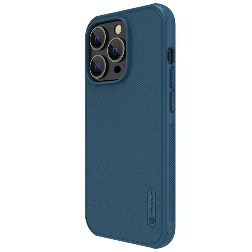 Nillkin Super Frosted Shield Pro Magnetic Case for iPhone 14 Pro Max with MagSafe magnetic blueeng