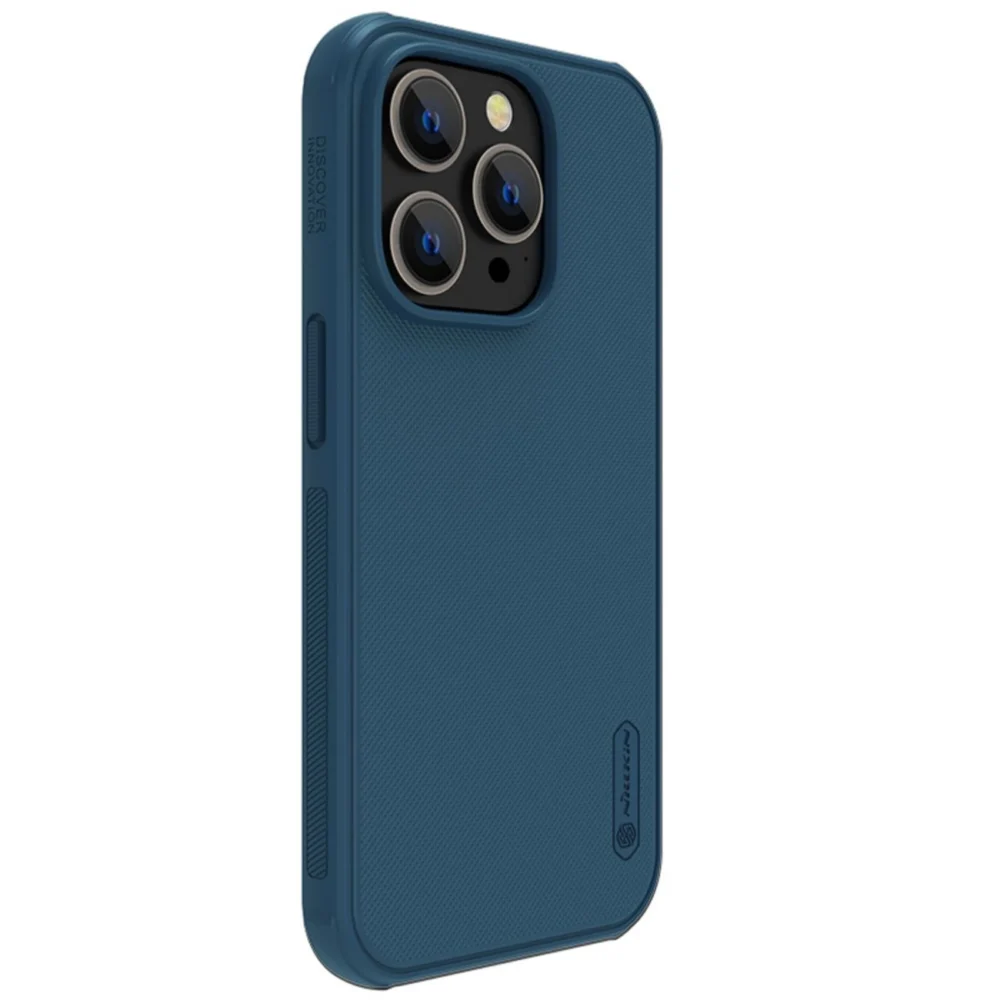 Nillkin Super Frosted Shield Pro Magnetic Case for iPhone 14 Pro Max with MagSafe magnetic blueeng