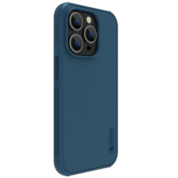 Nillkin Super Frosted Shield Pro Magnetic Case for iPhone 14 Pro Max with MagSafe magnetic blueeng