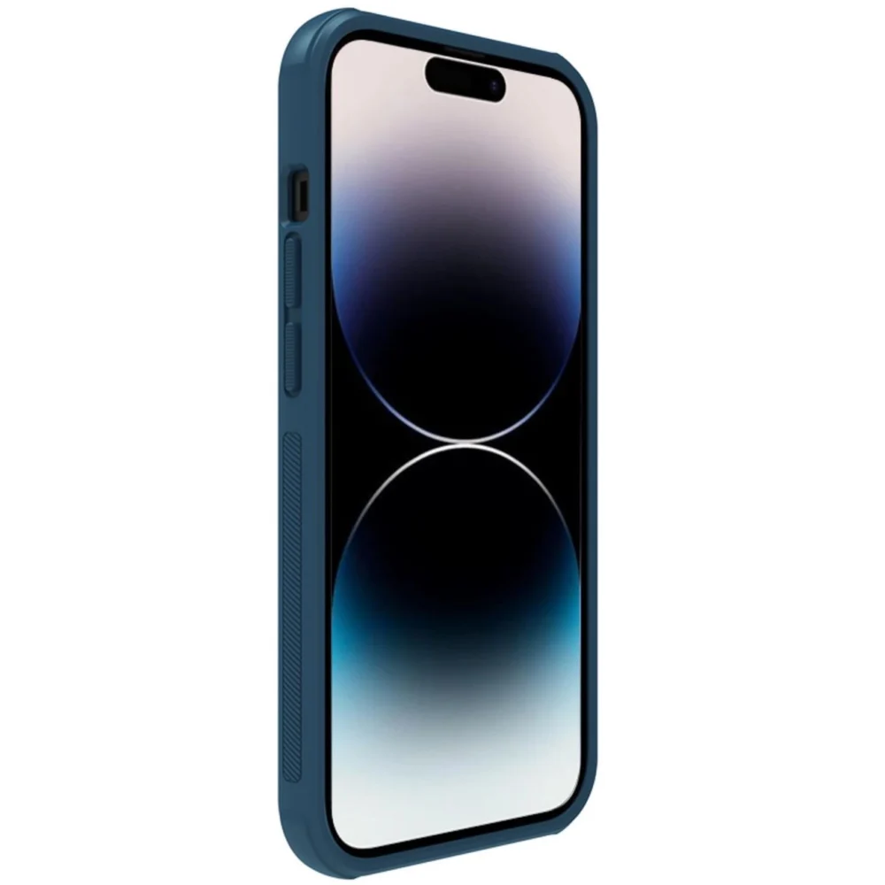 Nillkin Super Frosted Shield Pro Magnetic Case for iPhone 14 Pro Max with MagSafe magnetic blueeng