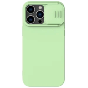 Nillkin CamShield Magnetic Silicone Case iPhone 14 Pro Magnetic MagSafe Cover with Camera Protector Greeneng