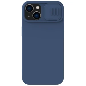 Nillkin CamShield Magnetic Silicone Case iPhone 14 Plus Magnetic MagSafe Cover with Camera Protector Blueeng