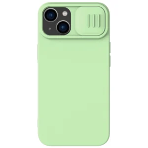 Nillkin CamShield Magnetic Silicone Case iPhone 14 Plus Magnetic MagSafe Cover with Camera Protector Greeneng