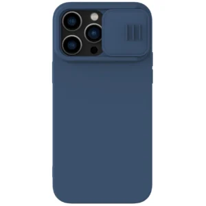 Nillkin CamShield Magnetic Silicone Case iPhone 14 Pro Max Magnetic MagSafe Cover with Camera Protector Blueeng
