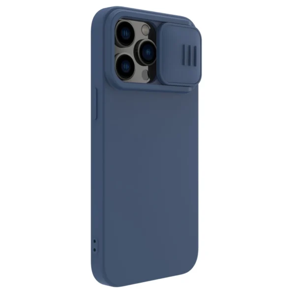 Nillkin CamShield Magnetic Silicone Case iPhone 14 Pro Max Magnetic MagSafe Cover with Camera Protector Blueeng