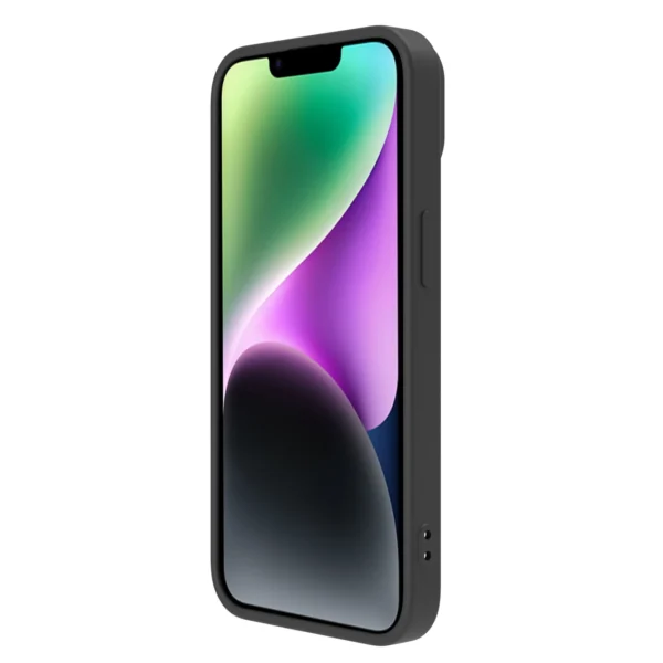 Nillkin CamShield Silky Silicone Case iPhone 14 Case with Camera Protector Blackeng